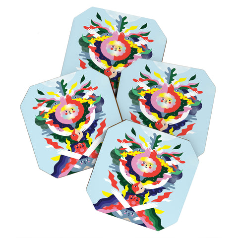 Happyminders Bloom Mandala Coaster Set