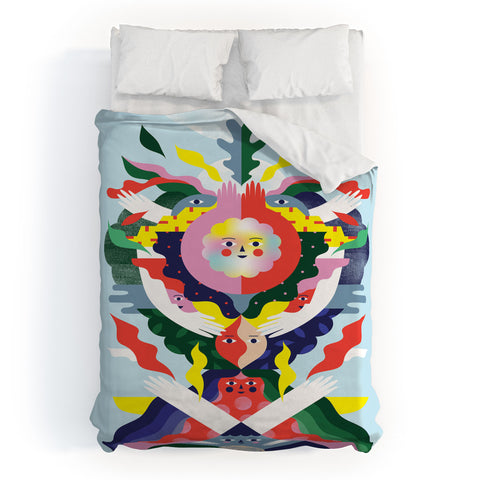 Happyminders Bloom Mandala Duvet Cover