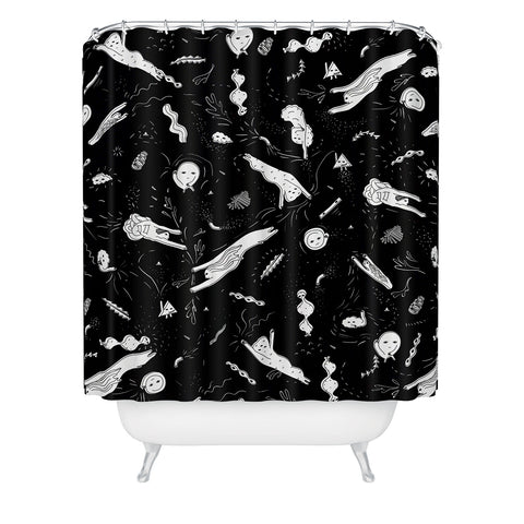 Happyminders Creature Pattern Shower Curtain