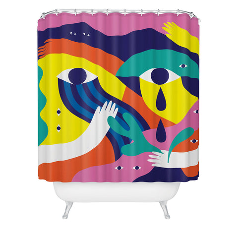 Happyminders Eyes that Cry 1 Shower Curtain