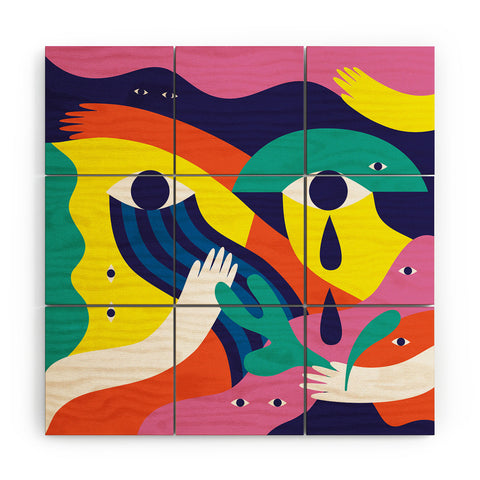 Happyminders Eyes that Cry 1 Wood Wall Mural