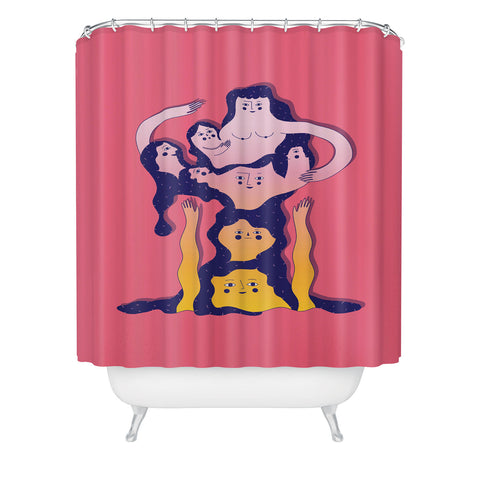 Happyminders Woman Shower Curtain