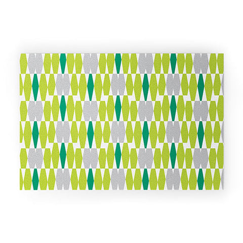 Heather Dutton Abacus Emerald Welcome Mat