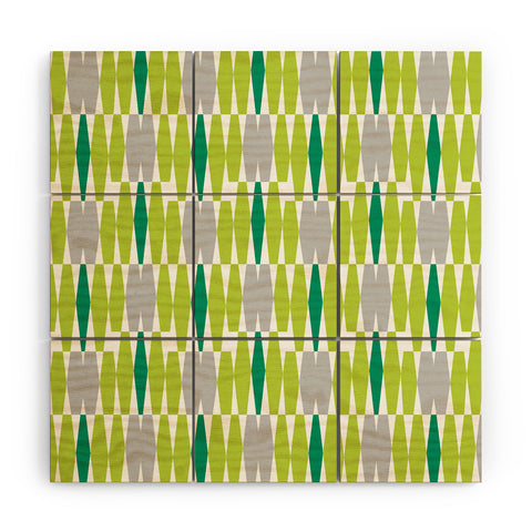 Heather Dutton Abacus Emerald Wood Wall Mural
