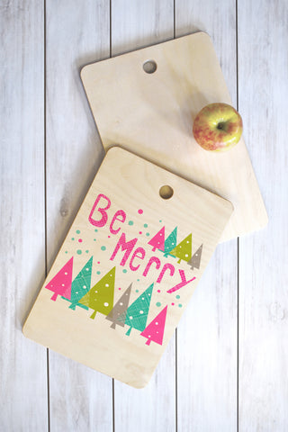 Heather Dutton Be Merry Cutting Board Rectangle