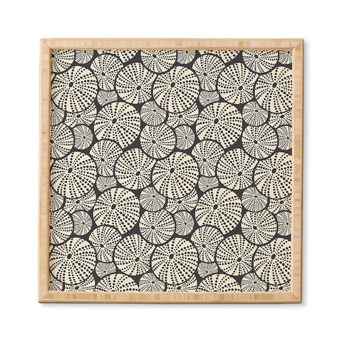 Heather Dutton Bed Of Urchins Charcoal Ivory Framed Wall Art