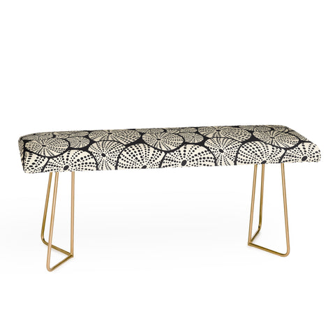 Heather Dutton Bed Of Urchins Charcoal Ivory Bench