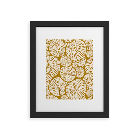 Heather Dutton Bed Of Urchins Gold Ivory Framed Art Print