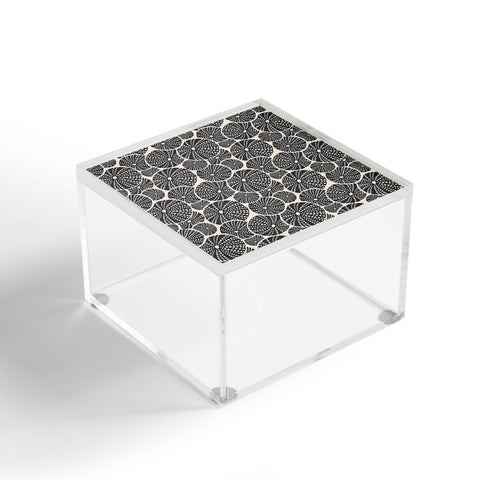 Heather Dutton Bed Of Urchins Ivory Charcoal Acrylic Box