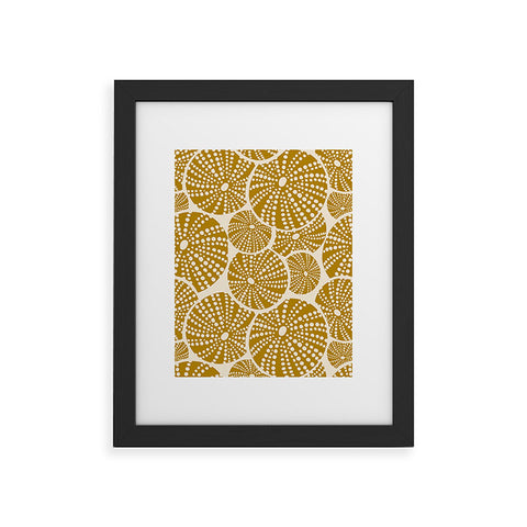 Heather Dutton Bed Of Urchins Ivory Gold Framed Art Print