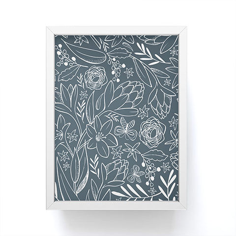 Heather Dutton Botanical Sketchbook Midnight Framed Mini Art Print