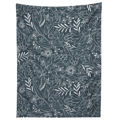 Heather Dutton Botanical Sketchbook Midnight Tapestry