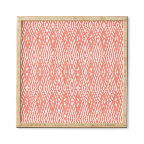 Heather Dutton Crystalline Living Coral Framed Wall Art