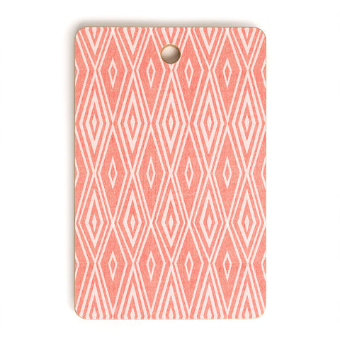 Heather Dutton Crystalline Living Coral Cutting Board Rectangle