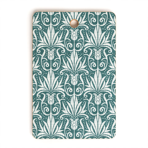 Heather Dutton Delancy Teal Cutting Board Rectangle