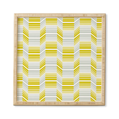 Heather Dutton Delineate Citron Framed Wall Art