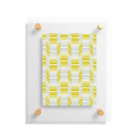 Heather Dutton Delineate Citron Floating Acrylic Print