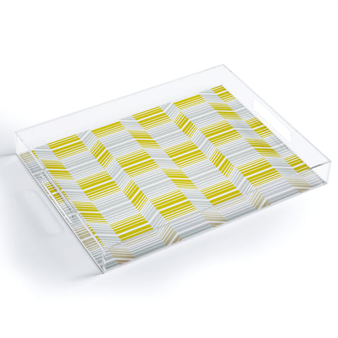 Heather Dutton Delineate Citron Acrylic Tray