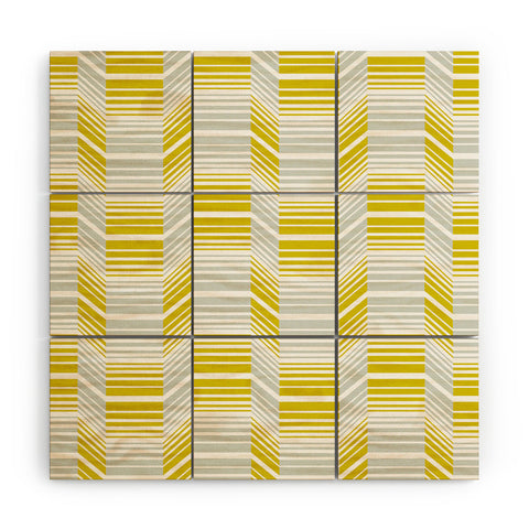 Heather Dutton Delineate Citron Wood Wall Mural