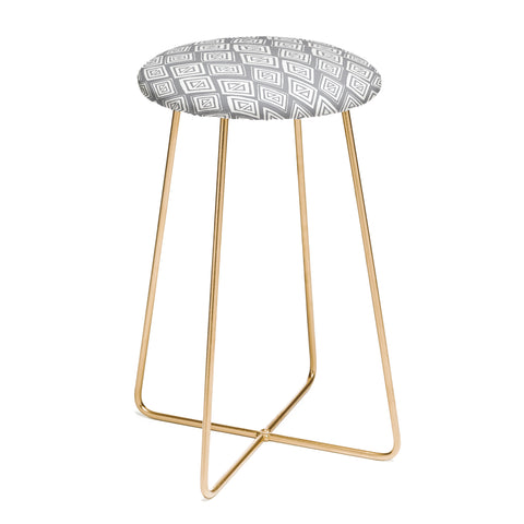 Heather Dutton Diamond In The Rough Grey Counter Stool