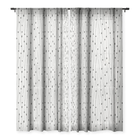 Heather Dutton Entangled Sandstone Sheer Window Curtain