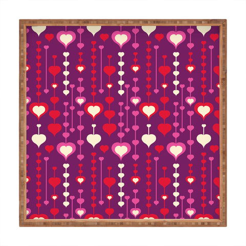 Heather Dutton Falling In Love Square Tray