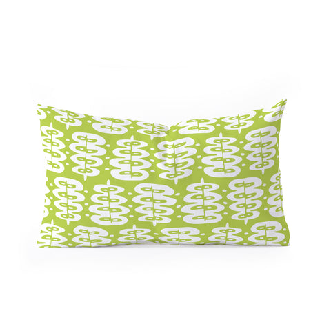 Heather Dutton Fern Frond Green Oblong Throw Pillow