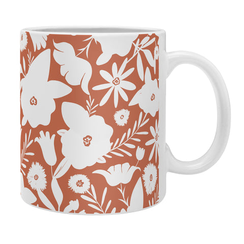 Heather Dutton Finley Floral Terra Cotta Coffee Mug