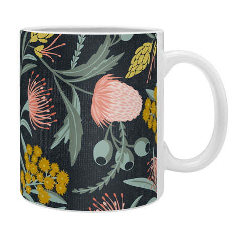 Heather Dutton Flora Australis Midnight Coffee Mug