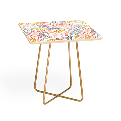 Heather Dutton Floral Brush Side Table