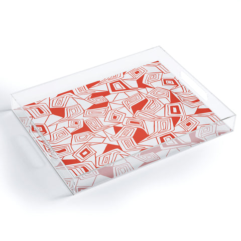 Heather Dutton Fragmented Flame Acrylic Tray
