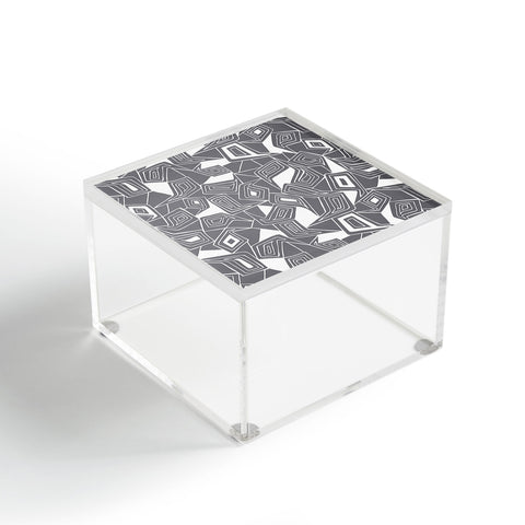 Heather Dutton Fragmented Grey Acrylic Box