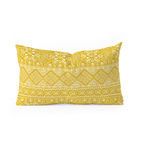 Heather Dutton Grand Bazaar Goldenrod Oblong Throw Pillow