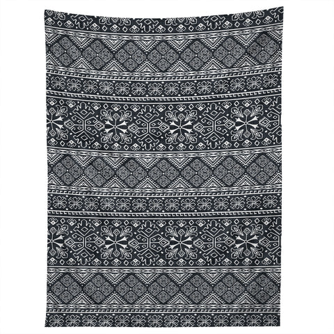 Heather Dutton Grand Bazaar Slate Linen Tapestry