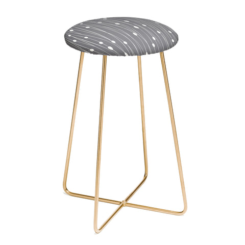 Heather Dutton Gray Entangled Counter Stool