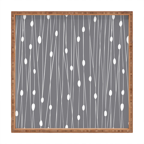 Heather Dutton Gray Entangled Square Tray