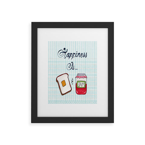 Heather Dutton Happiness Is Toast And Jam Framed Art Print