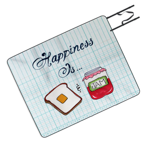 Heather Dutton Happiness Is Toast And Jam Picnic Blanket