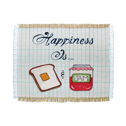 Heather Dutton Happiness Is Toast And Jam Throw Blanket