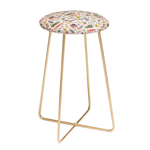 Heather Dutton Home For The Holidays Blush Counter Stool