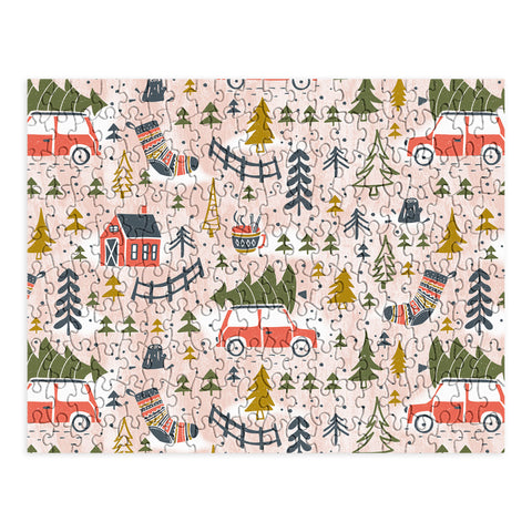 Heather Dutton Home For The Holidays Blush Puzzle