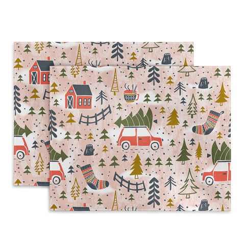Heather Dutton Home For The Holidays Blush Placemat