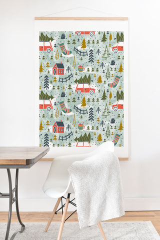Heather Dutton Home For The Holidays Mint Art Print And Hanger
