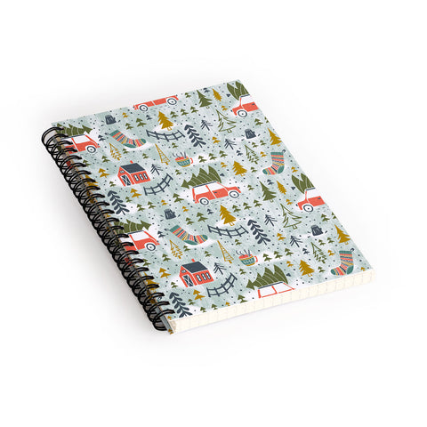 Heather Dutton Home For The Holidays Mint Spiral Notebook