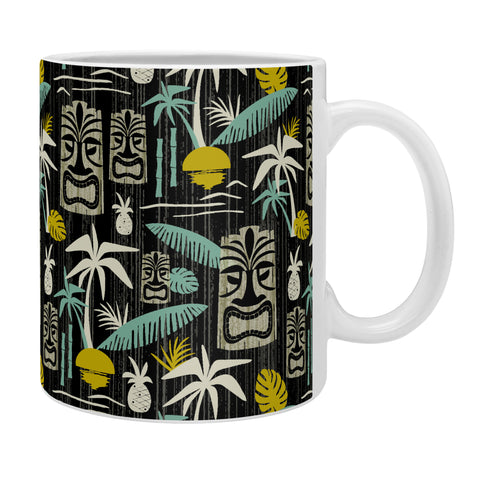 Heather Dutton Island Tiki Black Coffee Mug