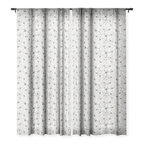 Heather Dutton Lilium Stone Sheer Window Curtain