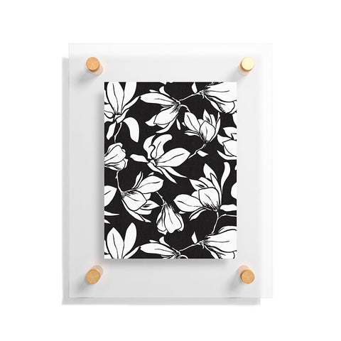 Heather Dutton Magnolia Garden Black Floating Acrylic Print