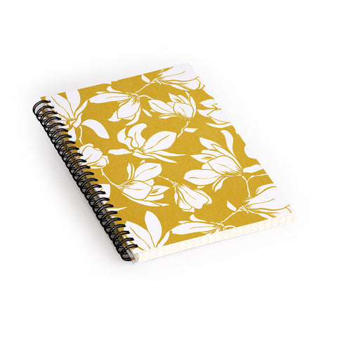 Heather Dutton Magnolia Garden Goldenrod Spiral Notebook