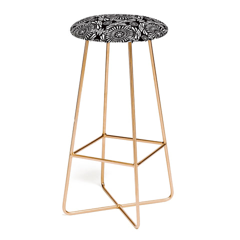 Heather Dutton Mystral Black and White Bar Stool