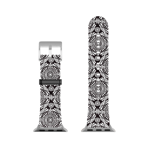 Heather Dutton Mystral Black and White Apple Watch Band